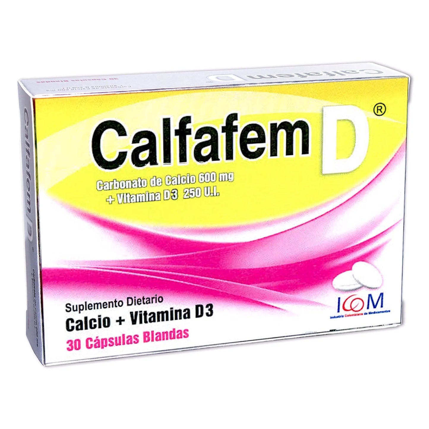Calfafem D 600mg/250ui 30 Cápsula.BLAN
