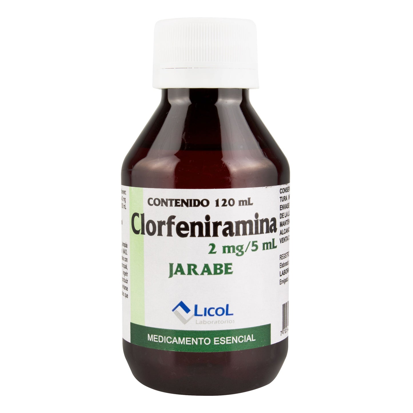 Clorfeniramina Jarabe 120 ml Lc