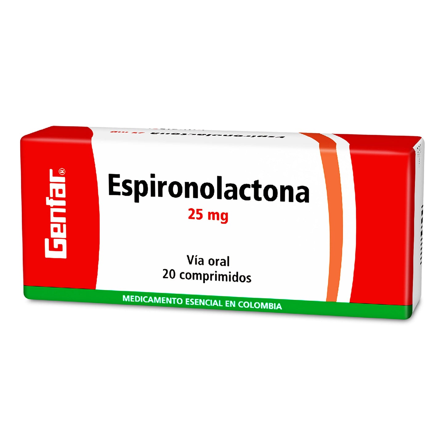 Espironolactona 25 mg 20 Tabletas W