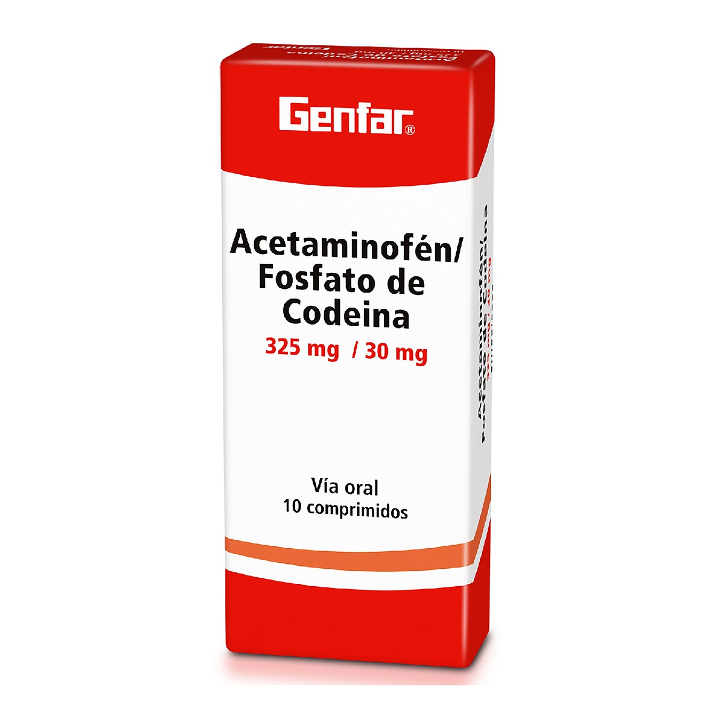 Acetaminofén+CODEINA 325/30mg 10 Tbs gF