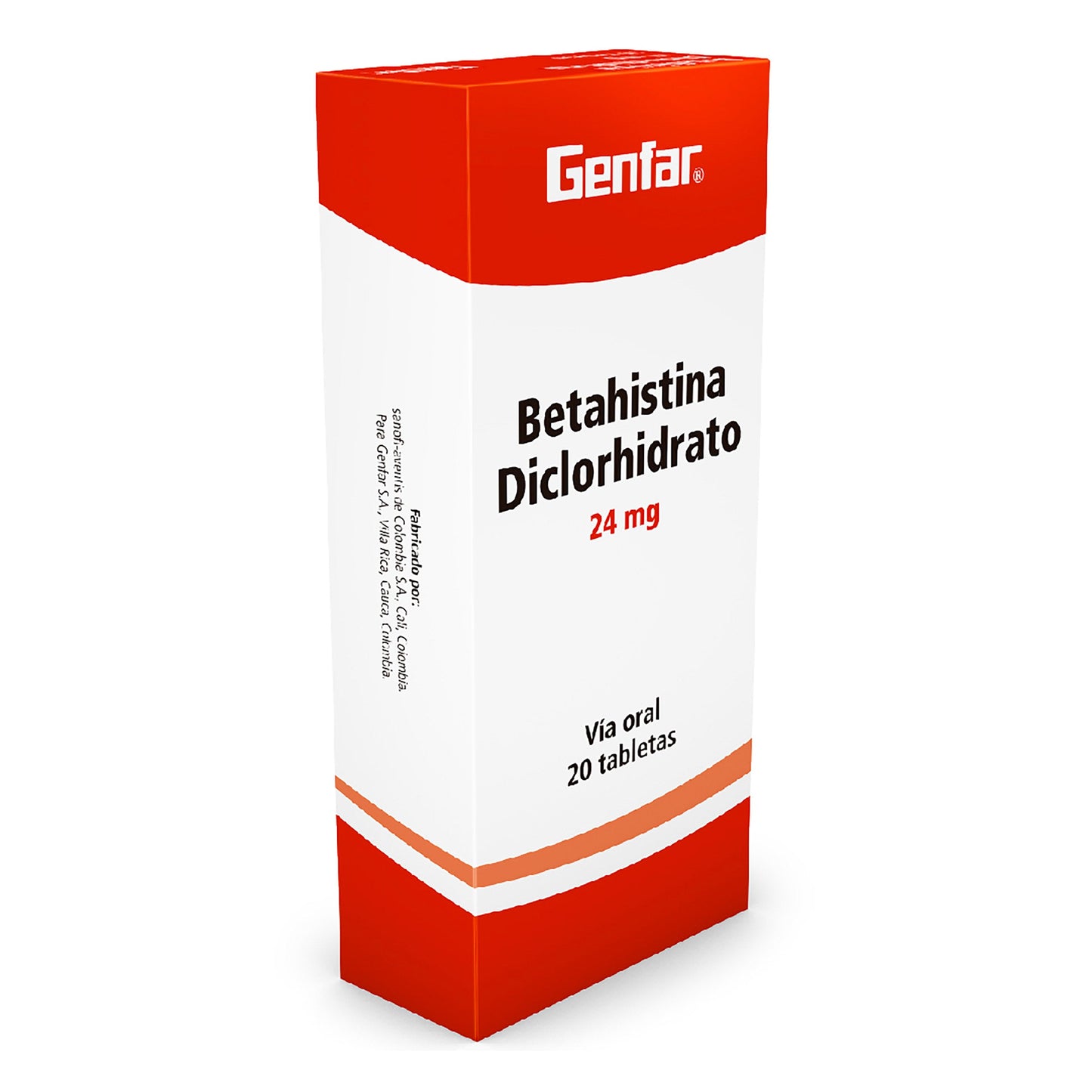 Betahistina 24mg 20tabletas