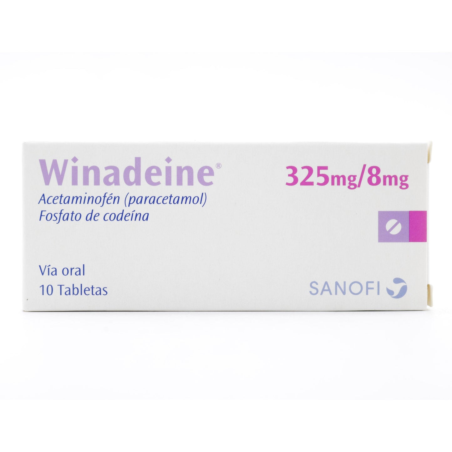 Winadeine 325/8 mg 10 Tabletas