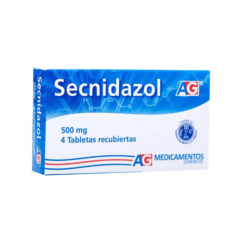 Secnidazol 500 mg 4 Tabletas Ag