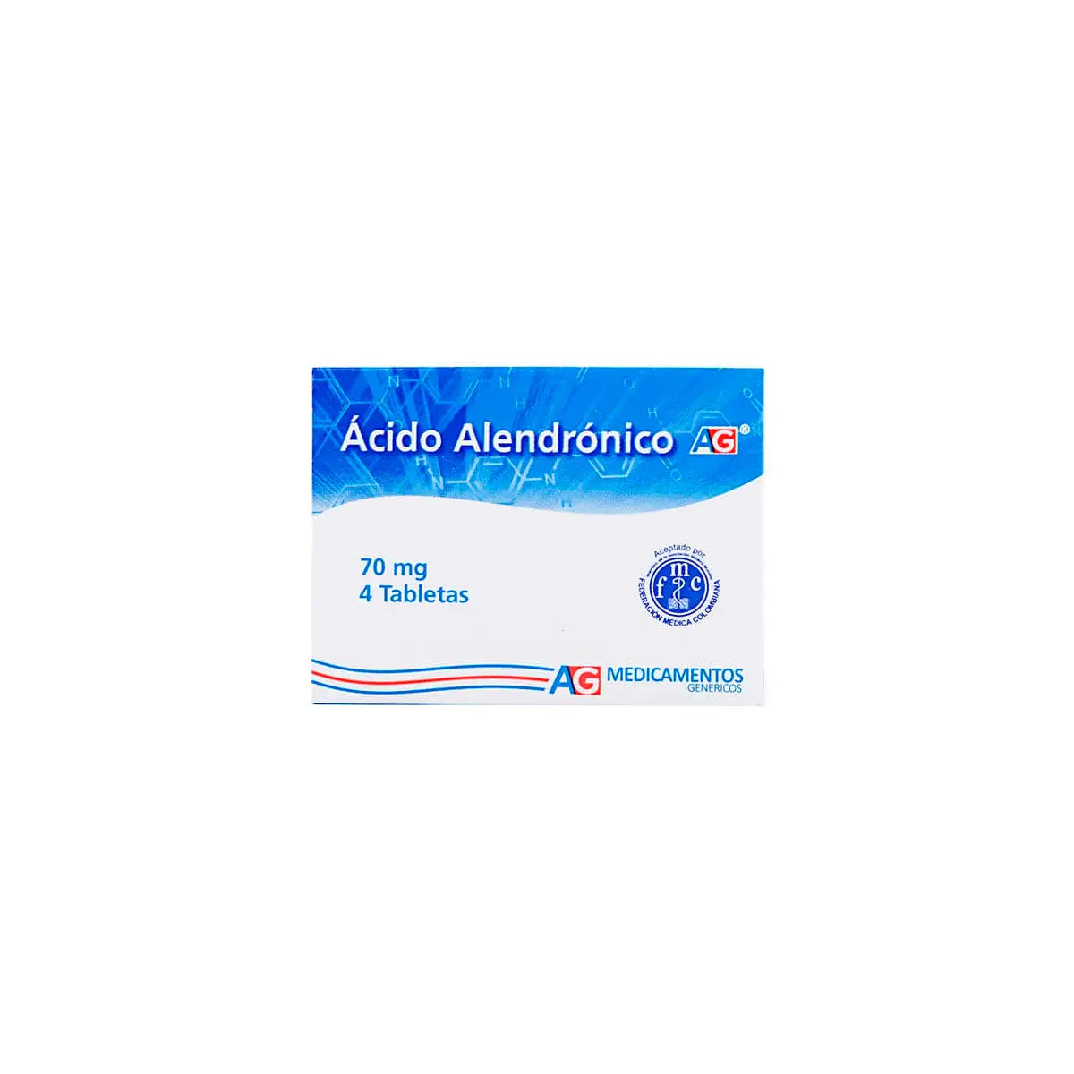 Alendronato 70 mg 4 Tabletas Ag