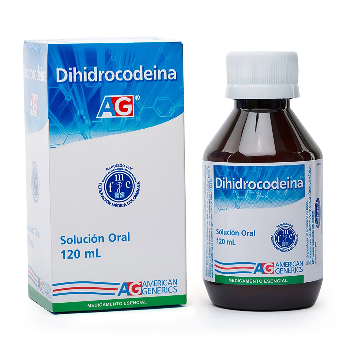 Dihidrocodeina 2.42 mg/ML Jbe 120 ml Ag