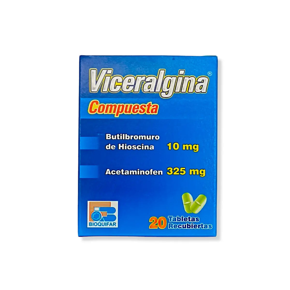 Viceralgina CompuestoUESTA 20 Tabletas