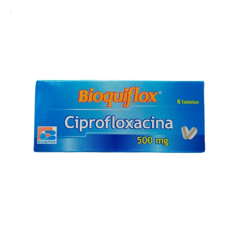 Bioquiflox 500 Miligramos 6 Tabletas