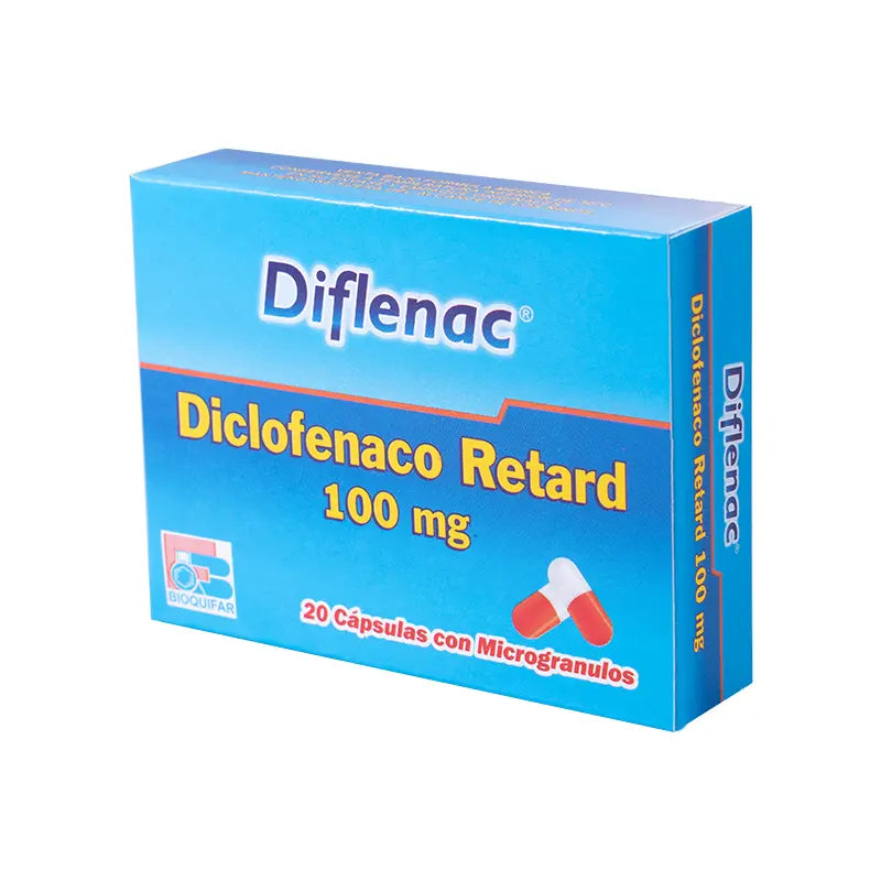 Diflenac Diclofenaco 100 mg X 20 Cápsula