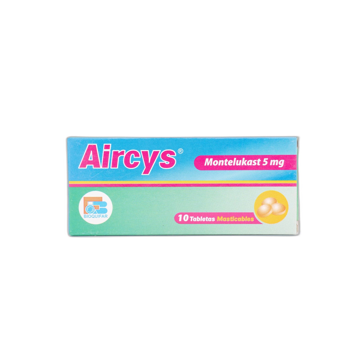 Aircys Montelukast 5 Miligramos Por 10 Tabletas