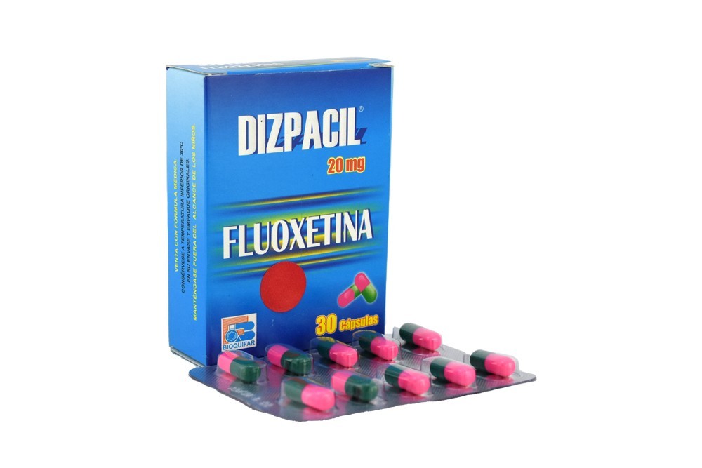 Dizpacil Fluoxetina 20 Miligramos / 30 Cápsulas