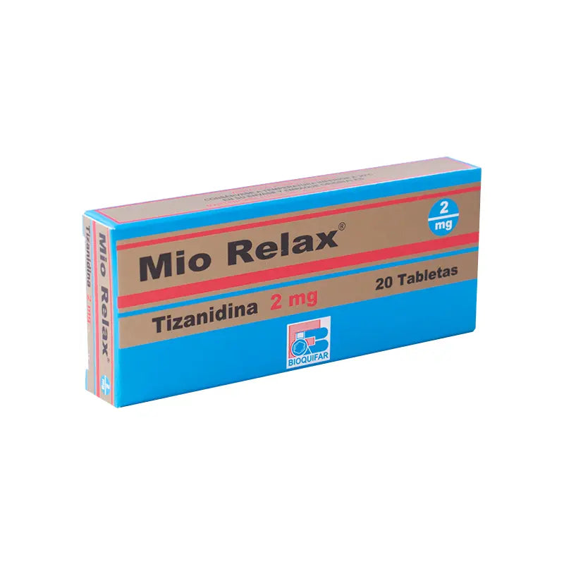 Mio-relax 2 mg 20 Tabletas Cja