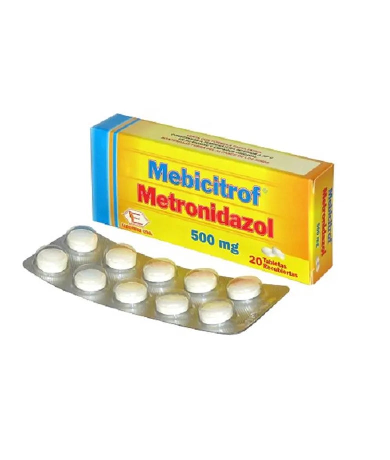 Mebicitrof Metronidazol 500 mg 20 Tabletas