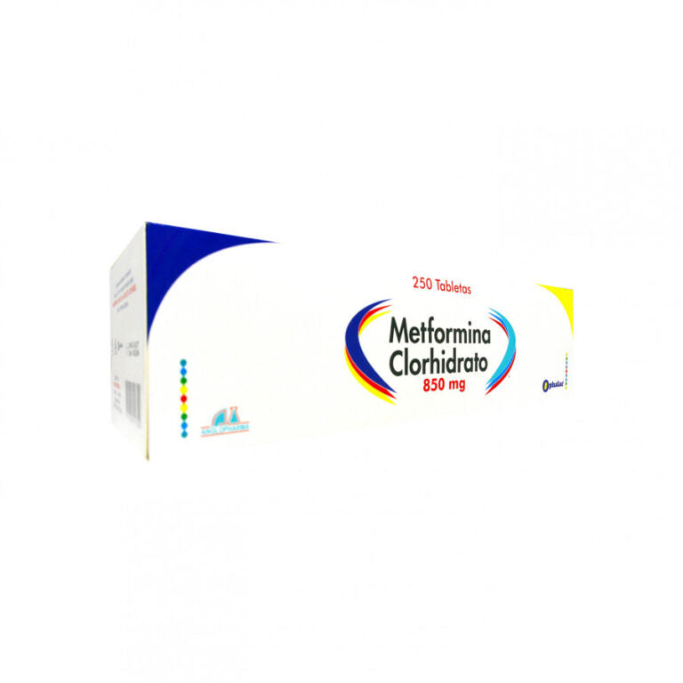 Metformina 850 Miligramos Por 250 Tabletas