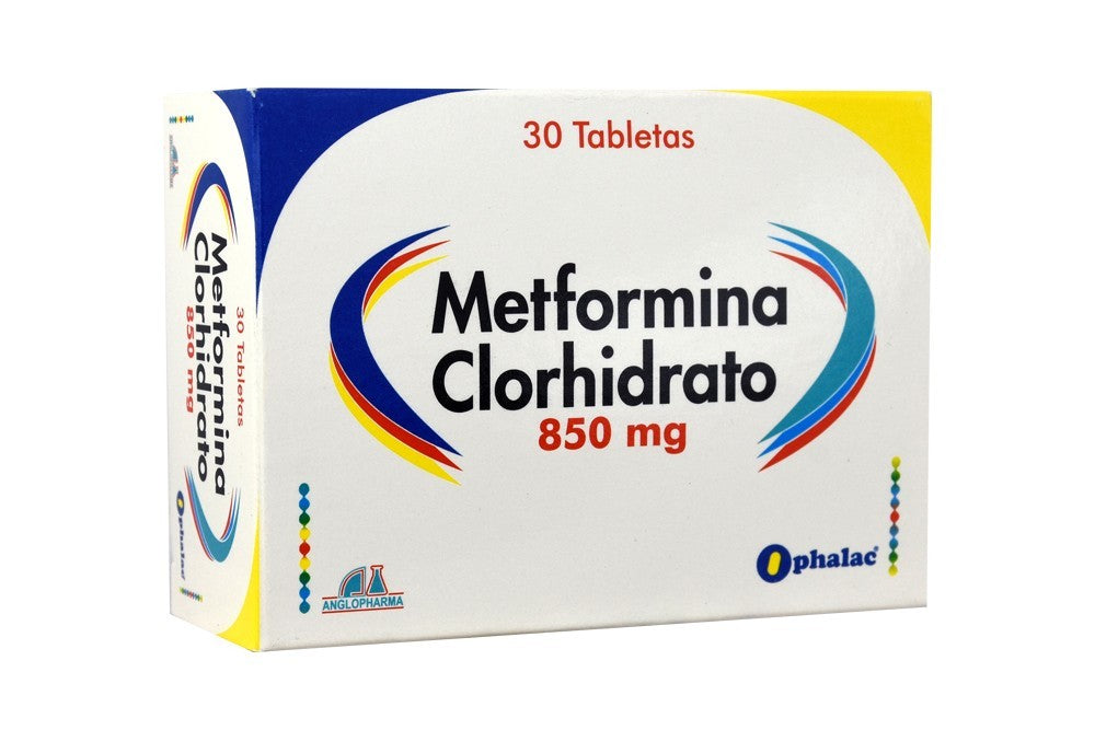 Metformina 850 MG X 30 Tabletas