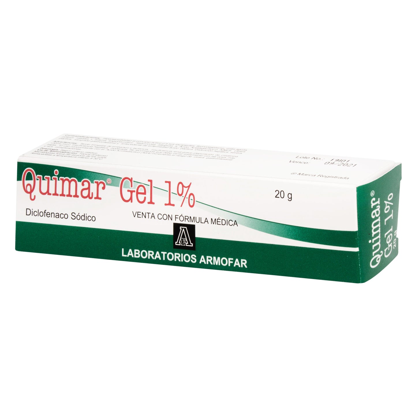 Quimar Gel 1gr/100 mg Tubo 20 gr