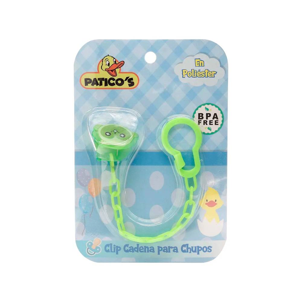 Clip Cadena Chupo Entret. Paticos