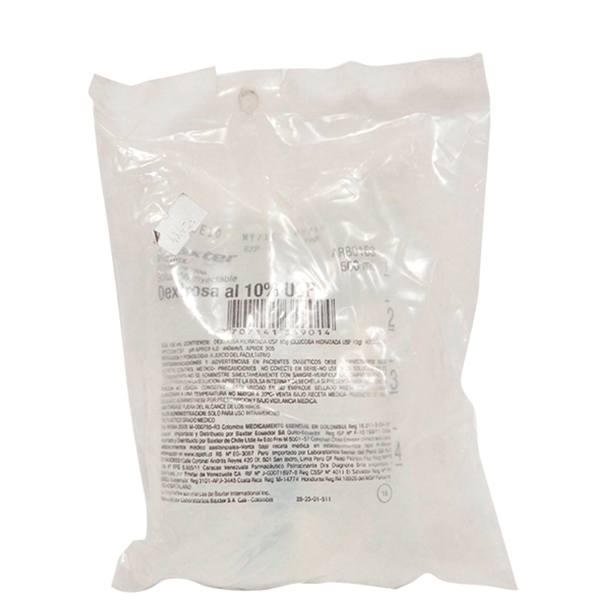 Dextrosa 10% Ad 500 ml Arb0163