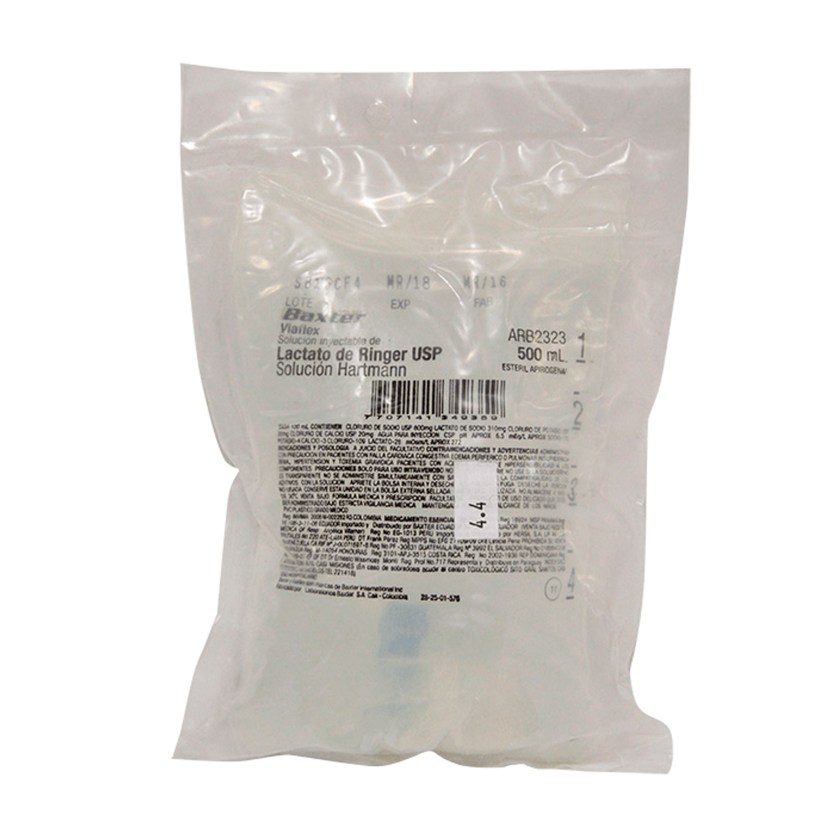 Solución Lactato Ringer 500ml Arb2323