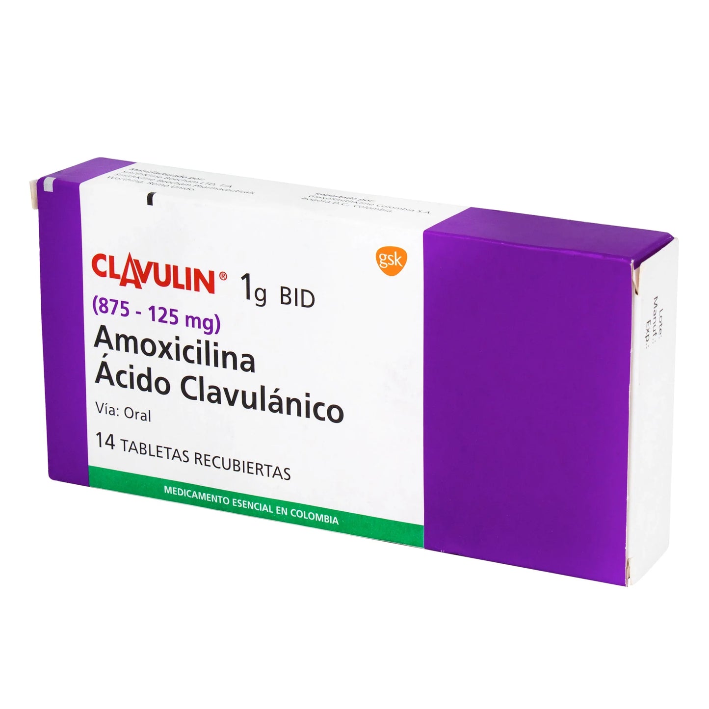 Clavulin 1 gr 14 Tabletas (m) (a)