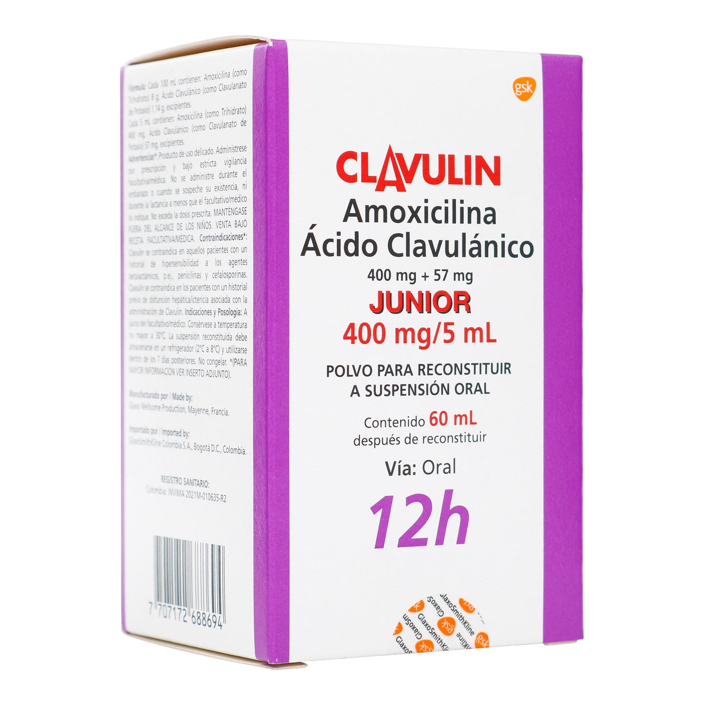 Clavulin Junior 400 mg/5 ml 60 ml