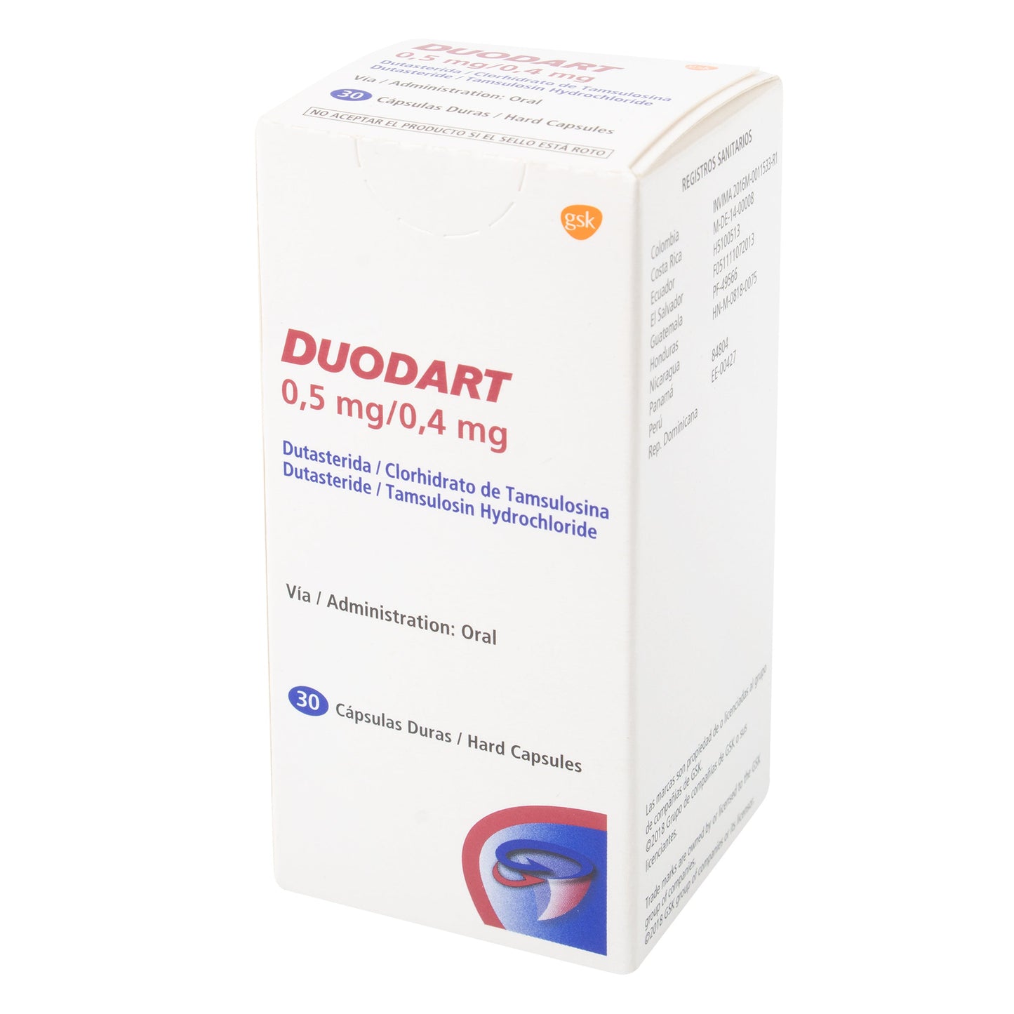 DuoDART 0.5 mg/0.4 mg 30 Cápsulas (a)
