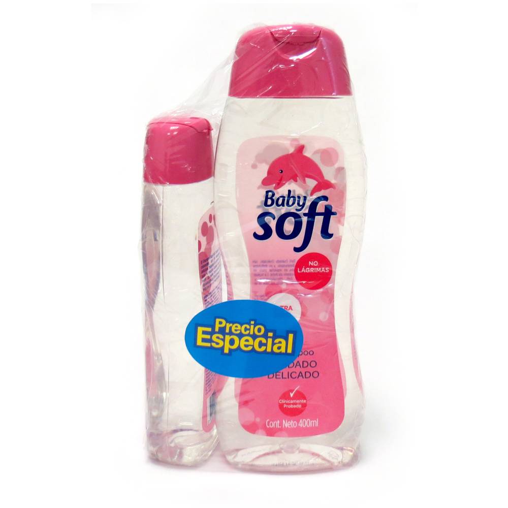 Champú Baby Soft Cuidado Delicado 400 ML + 200 ML