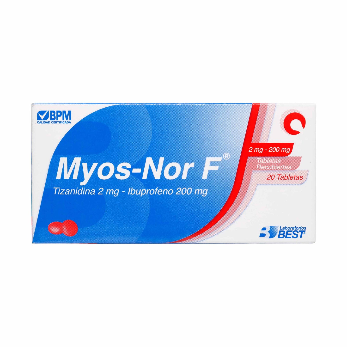 Myos-nor F 2 Miligramos 20 Tabletas