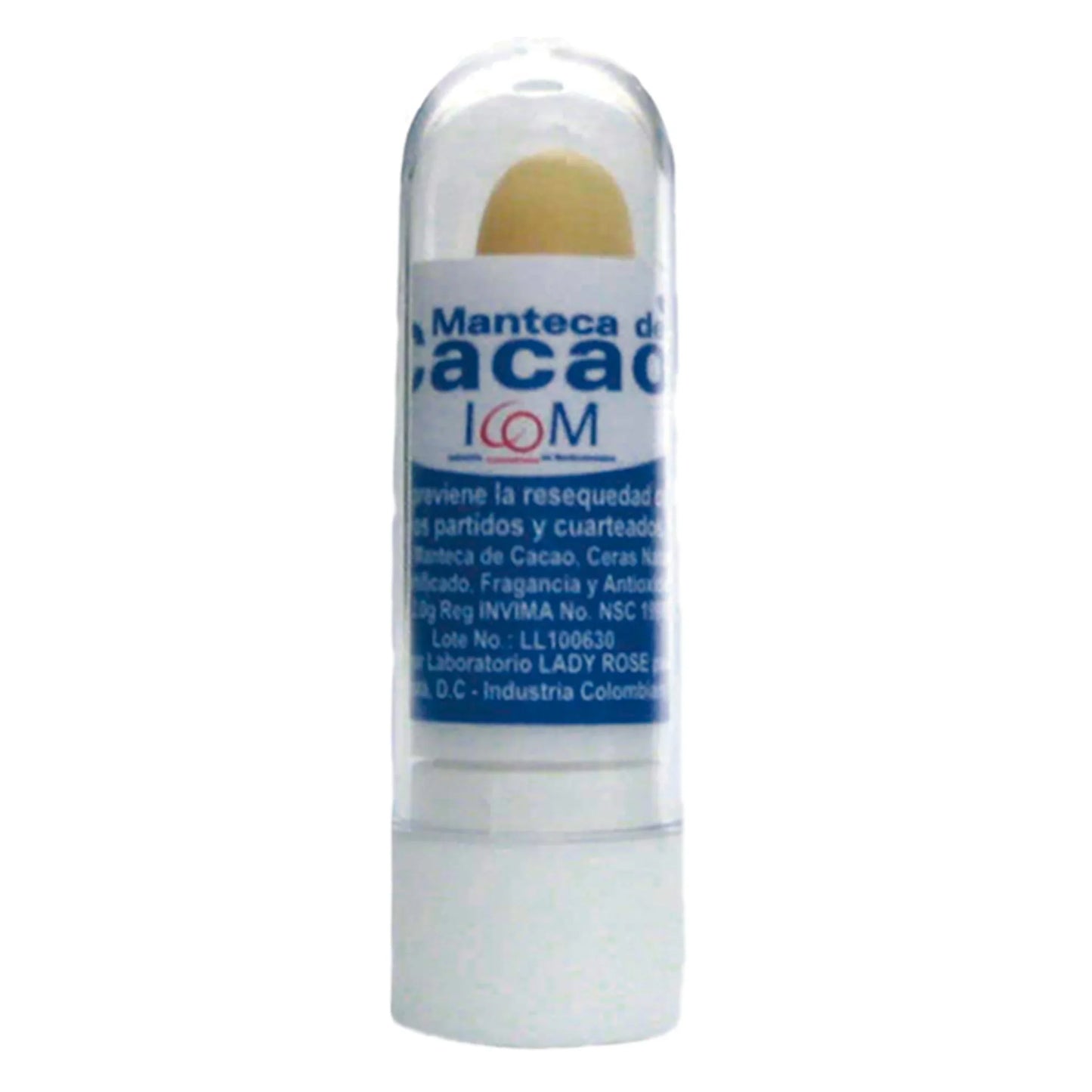 Manteca De Cacao Icom Labial 12 Uds