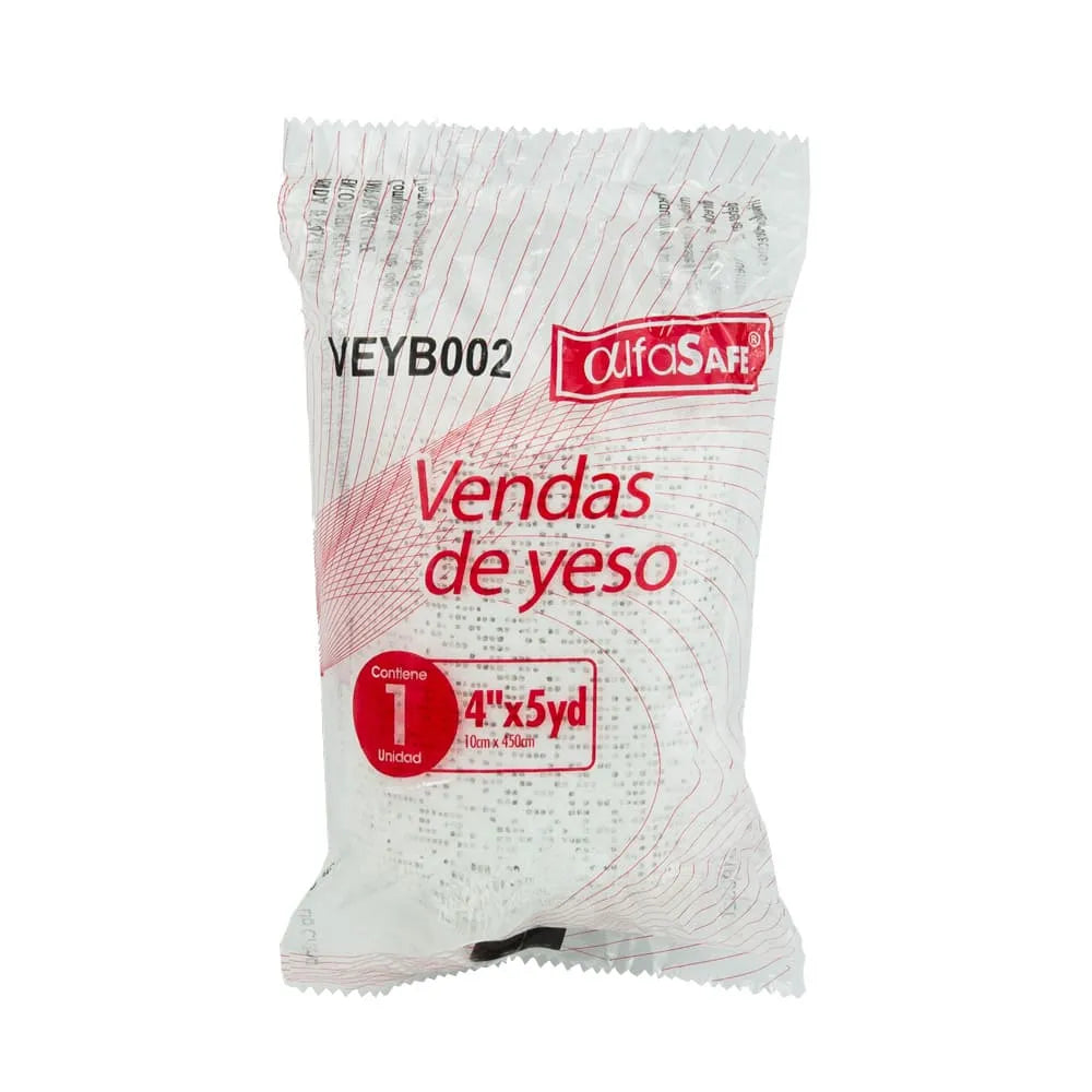 Vendas Yeso Blanca Alfasafe 4x5