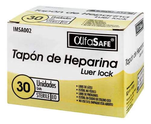 Adaptador Alfasafe Heparina 30 Unidades