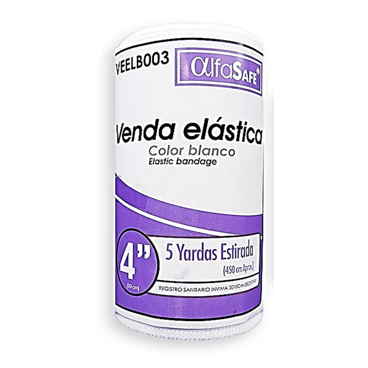 Venda Elastica Blanca Alfa 4x5