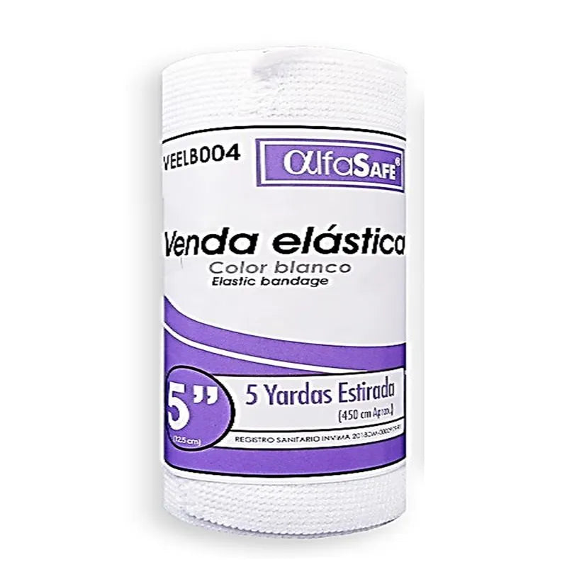 Venda Elastica Blanca Alfa 5x5