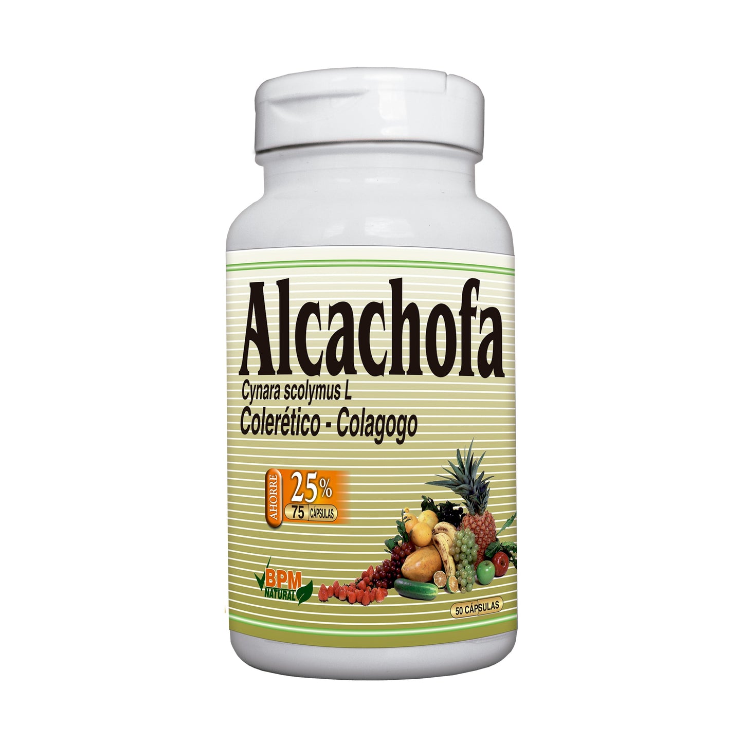 Alcachofa 500 mg 50 Cápsula.FRESHLY+25 Cápsula