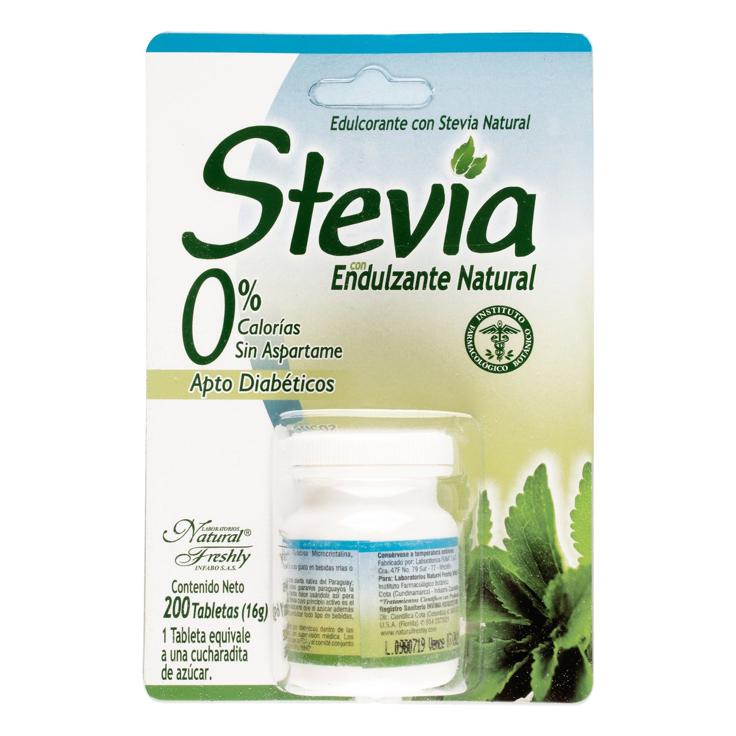 Stevia Endulzante 200 Tabletas