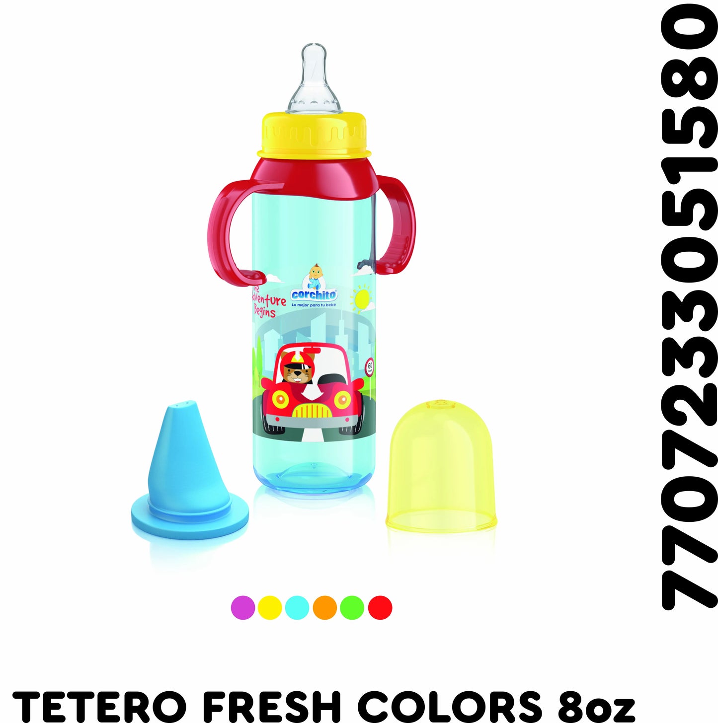 Biberon Con Boquilla Fresh Colores 8oz