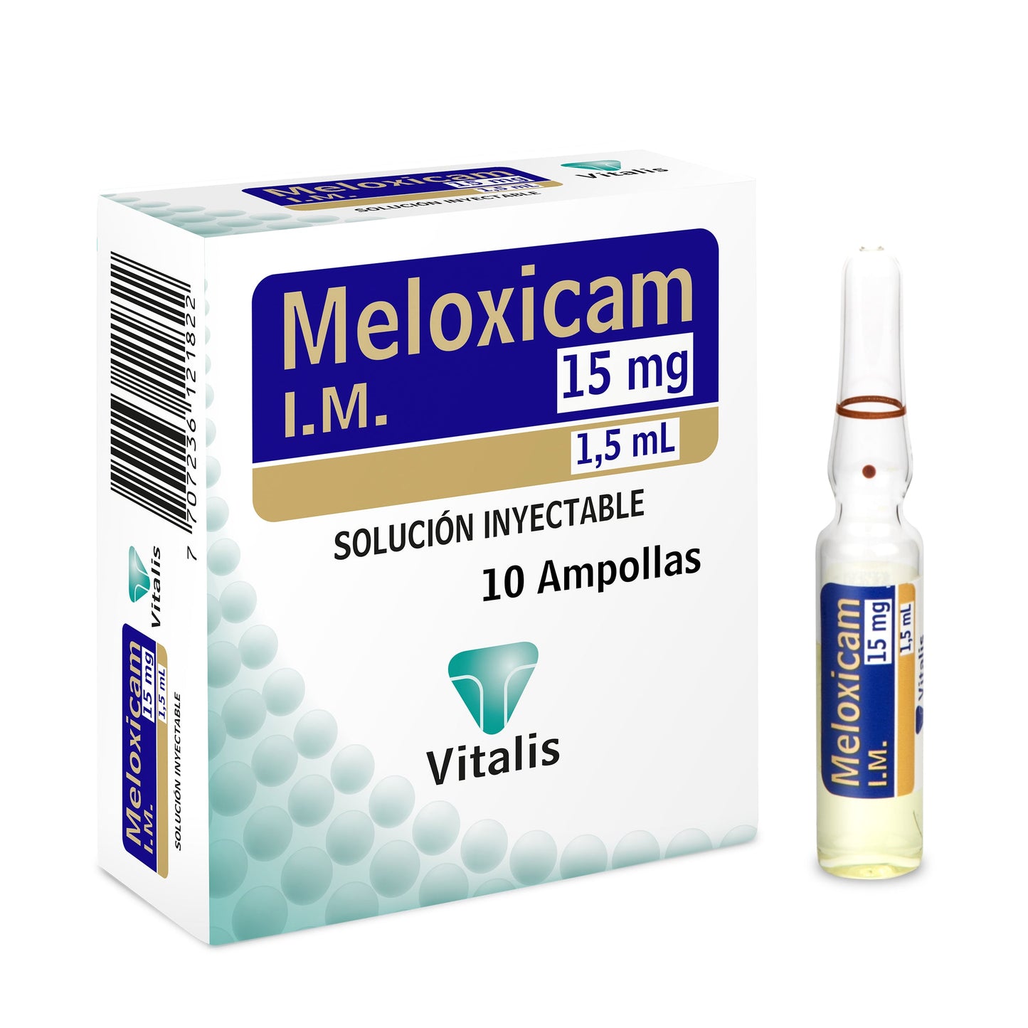 Meloxicam 15 mg/1.5 ml 10 Ampollas Vt