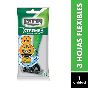 maquina-schick-xtreme-3-piel-sensible-12-unidades