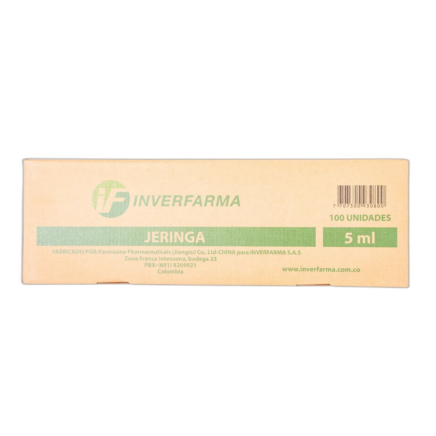 Jeringa .3p 5ml 21x1.1/2 100 Unidad Inver.