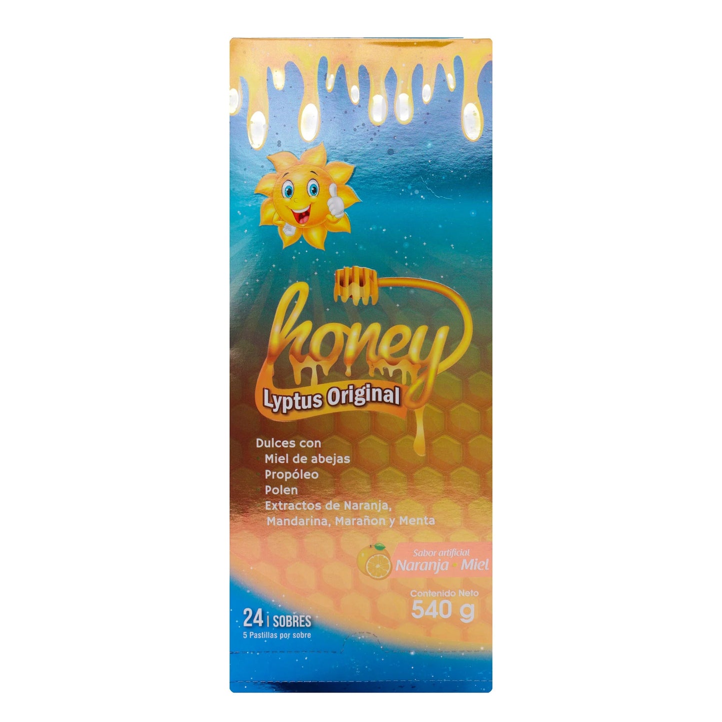 Honey Lyptus X 24 Sobres Naranja Miel