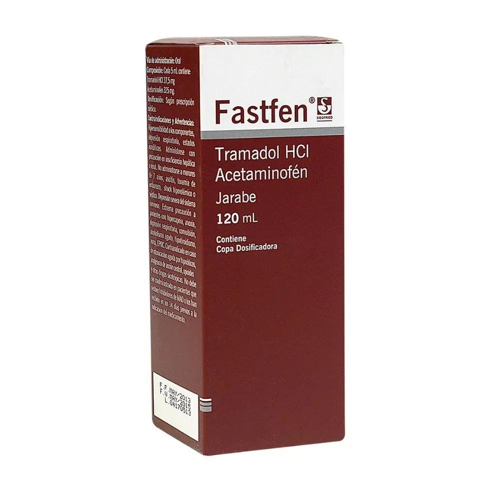 Fastfen Jarabe 120 ML Acetaminofén/Tramadol