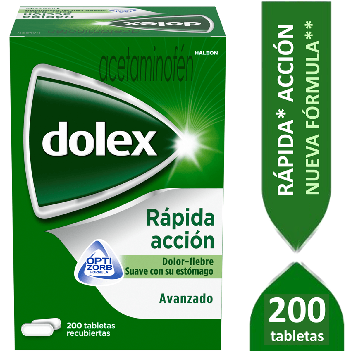Dolex Rapida Accion Avanz 500 mg 200 Tbs