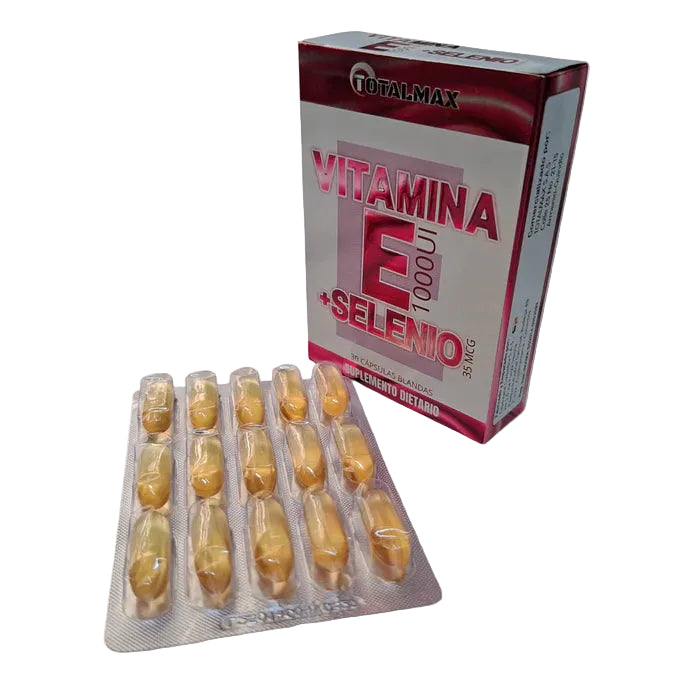 Vitamina E + Selenio 1000 UI X 30 Cápsulas