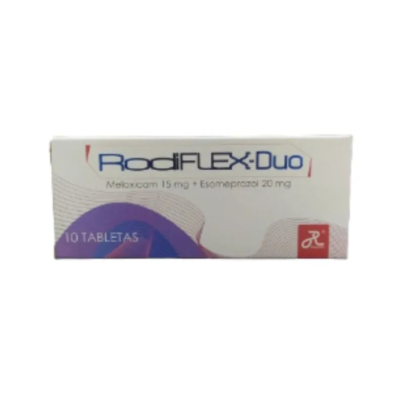 Rodiflex Duo Meloxicam - Esomeprazol 15 MG-20 MG X 10 Tabletas
