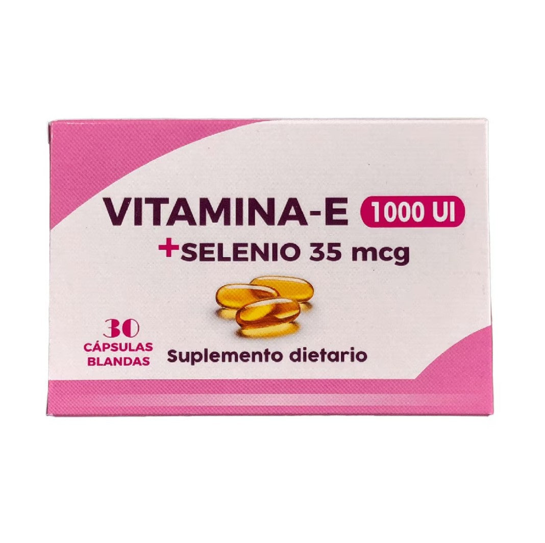 Vitamina E 1000+selenio 30 Cápsulas