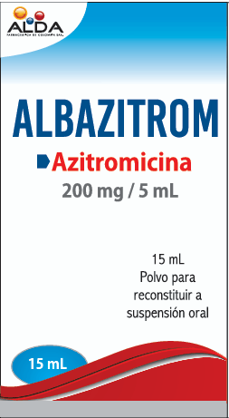 Albazitrom Azitromicina 200MG/5ML SUSP