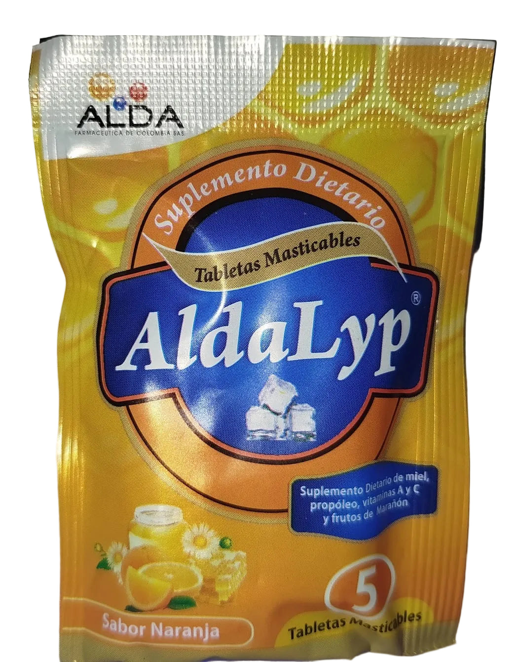 Aldalyp Tabletas Masticables X 5 Unidades Naranja