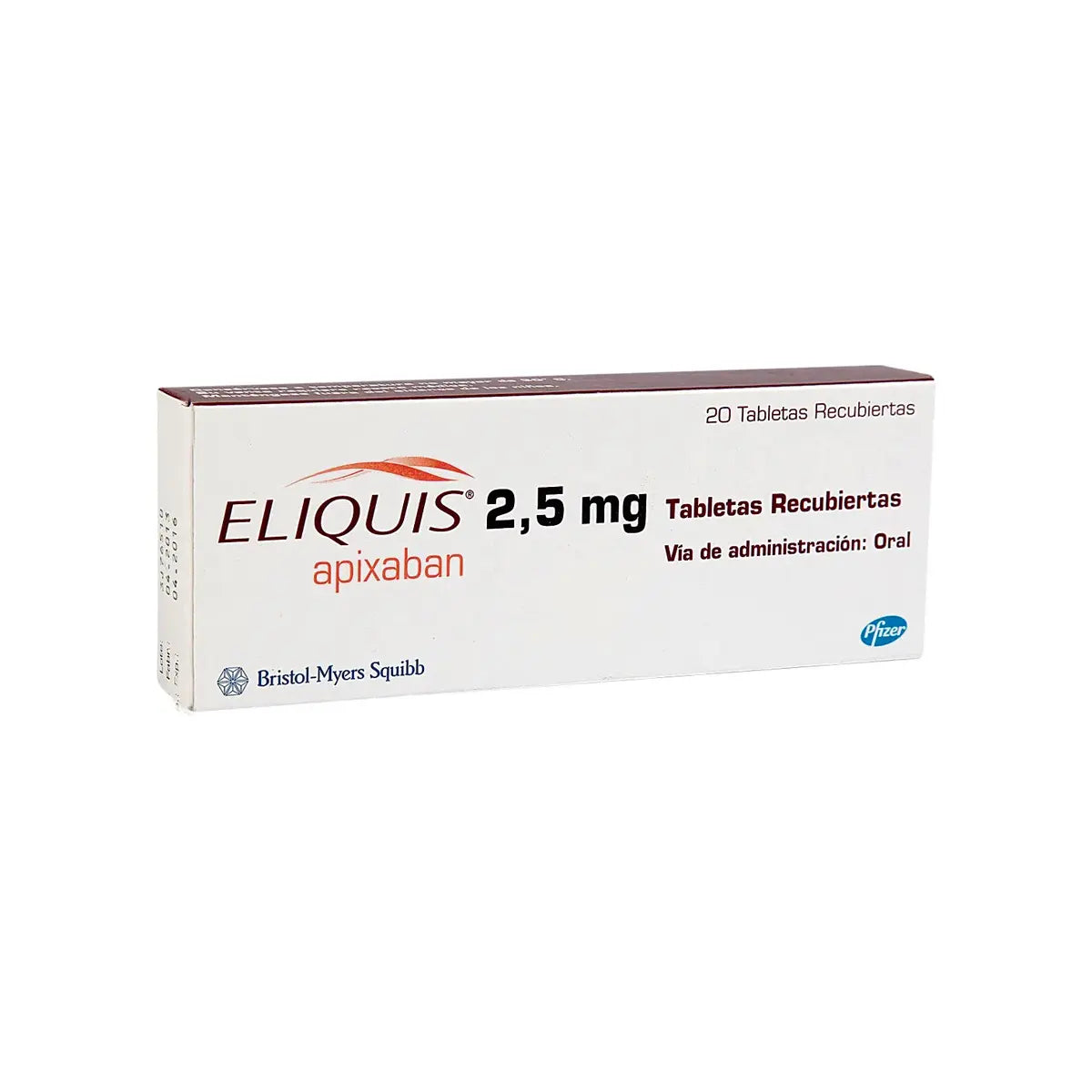 Eliquis 2.5 mg 20 Tabletas (a)