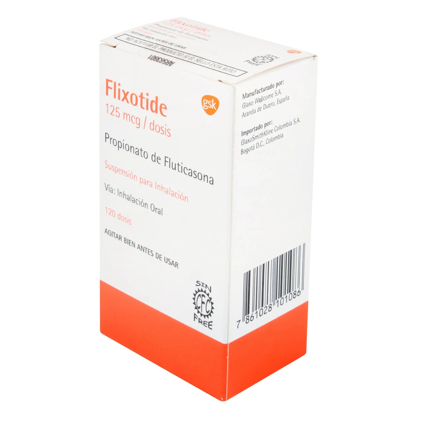Flixotide Inhalador 125 mcg 120 Dos. (a)