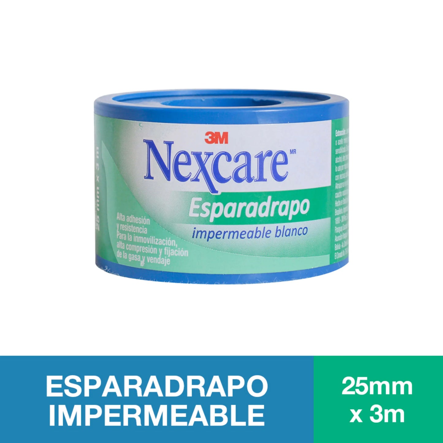 Esparadrapo IMPERM. Blanco 25x3 Nexcare