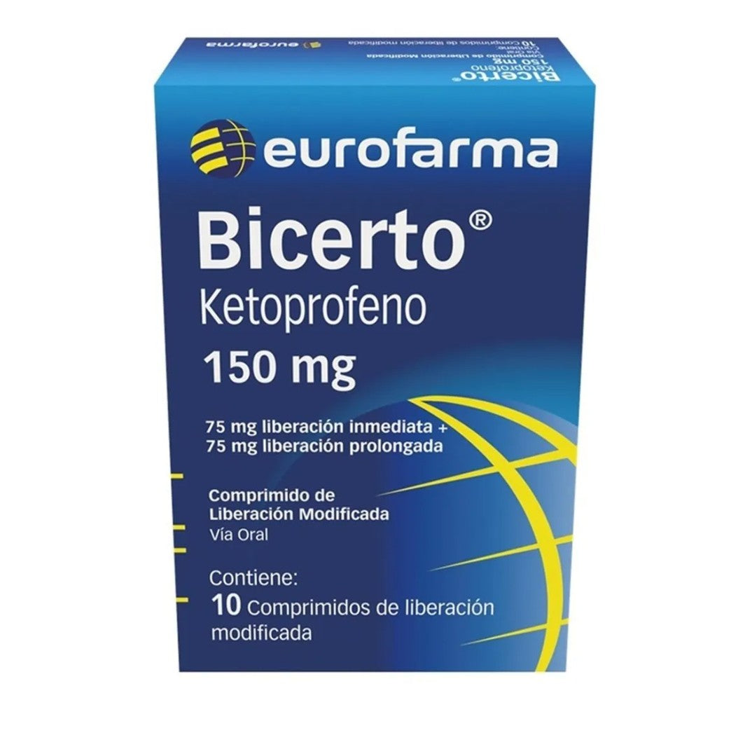 Bicerto (ketoprofeno) 150 mg Pvdc 10 Tbs